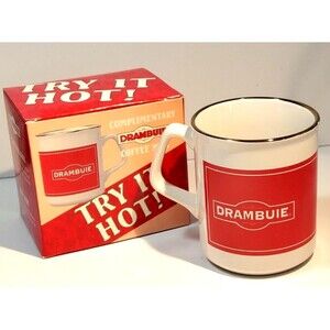DRAMBUIE Try It Hot Coffee Mug Cup Gold Trim New in Box